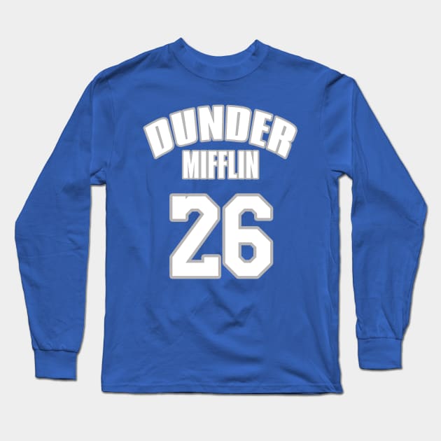 Stanley Hudson Jersey 26 Long Sleeve T-Shirt by ParaholiX